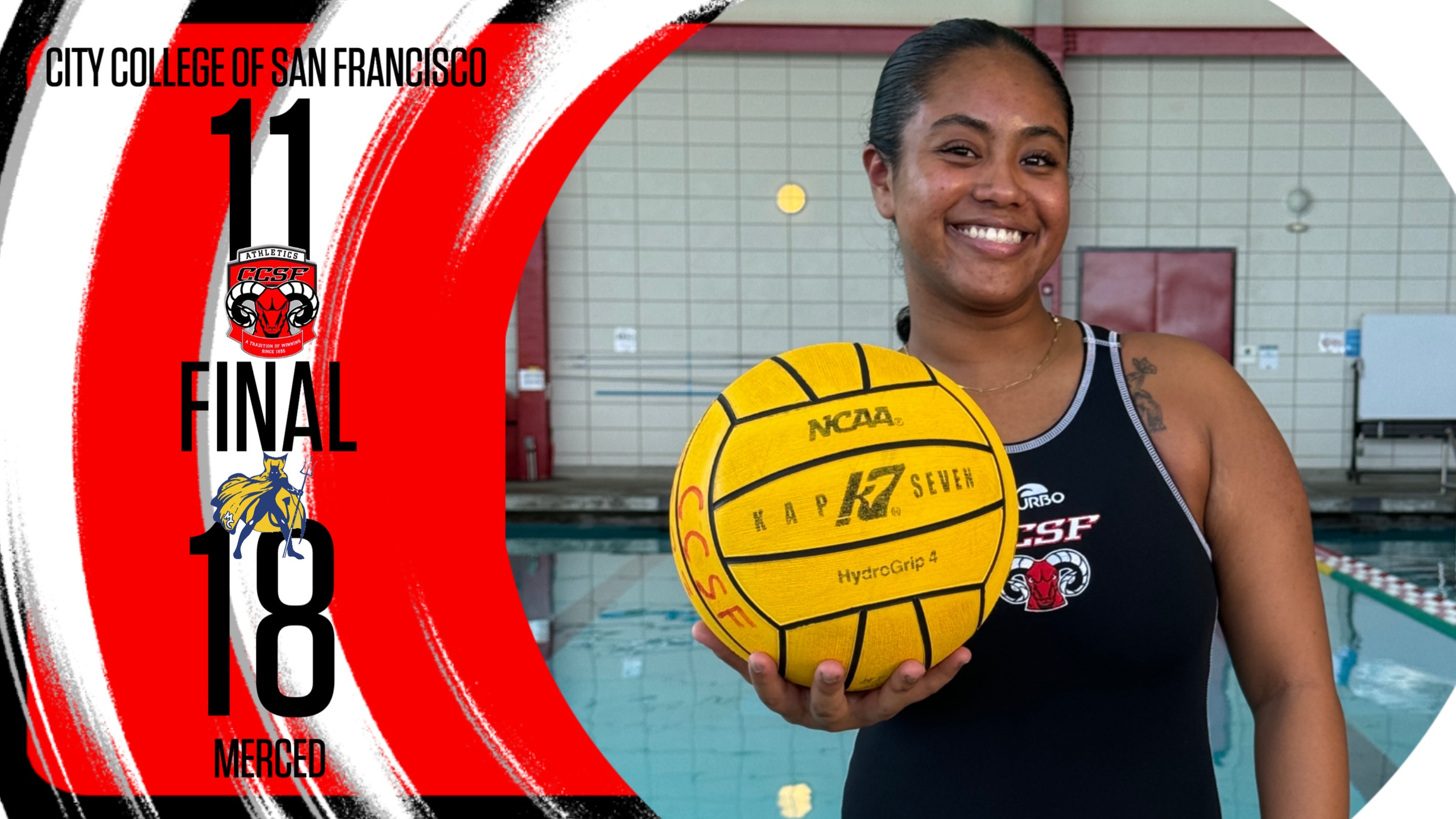 Serawit Ezra led CCSF with 4 goals in the loss to Merced.